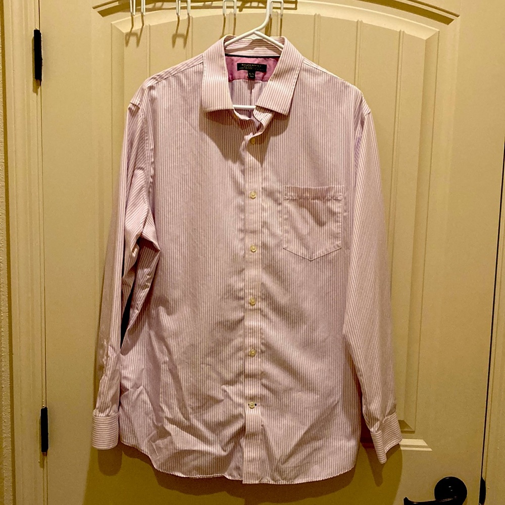 Banana Republic Sz XL Classic Fit Dress Shirt Long Sleeves Button Down Striped